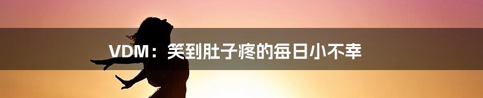 VDM:笑到肚子疼的每日小不幸