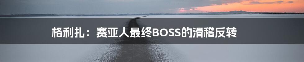 格利扎:赛亚人最终BOSS的滑稽反转
