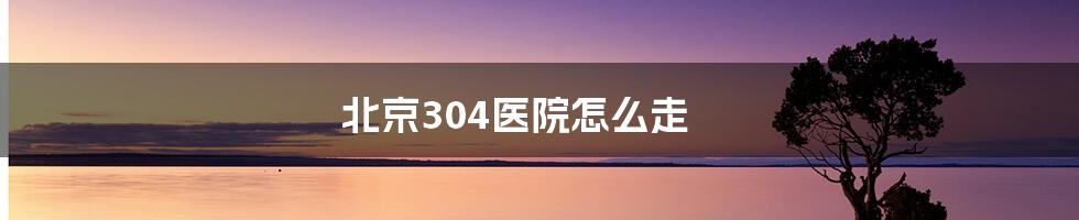 北京304医院怎么走