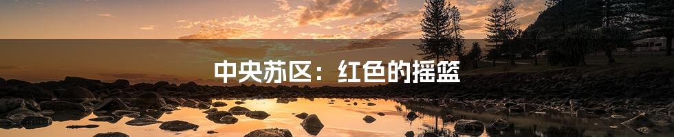 中央苏区:红色的摇篮