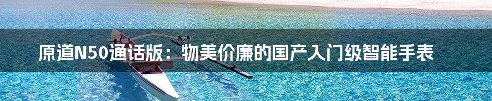 原道N50通话版:物美价廉的国产入门级智能手表