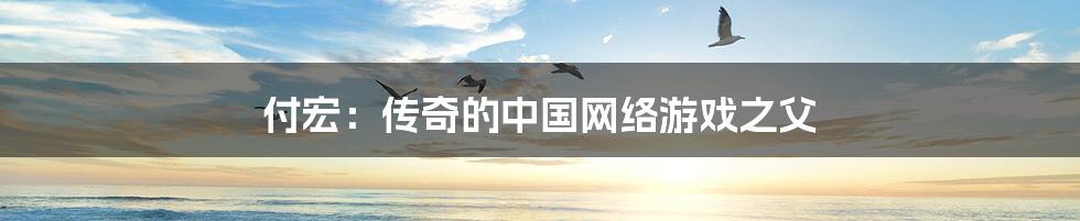 付宏:传奇的中国网络游戏之父