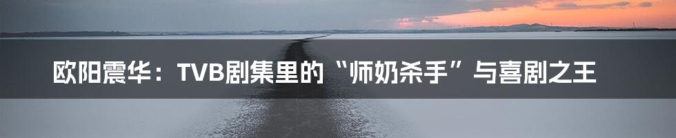 欧阳震华:TVB剧集里的“师奶杀手”与喜剧之王