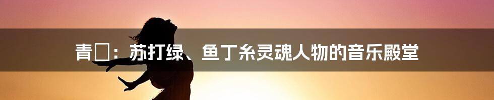 青峯:苏打绿、鱼丁糸灵魂人物的音乐殿堂