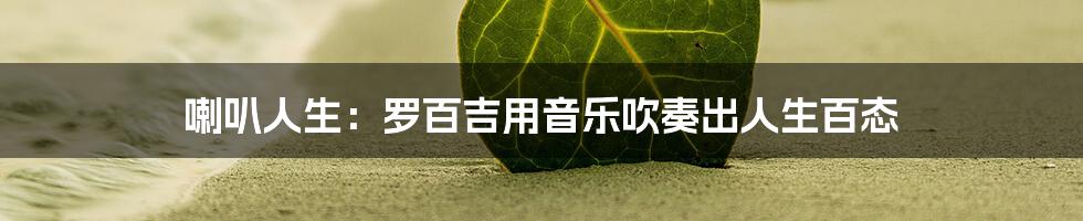 喇叭人生:罗百吉用音乐吹奏出人生百态