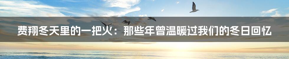 费翔冬天里的一把火:那些年曾温暖过我们的冬日回忆