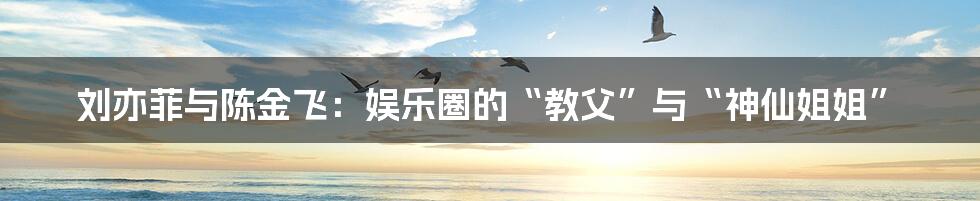 刘亦菲与陈金飞:娱乐圈的“教父”与“神仙姐姐”