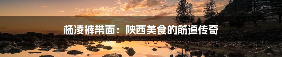 杨凌裤带面:陕西美食的筋道传奇