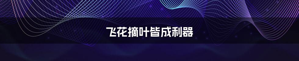 飞花摘叶皆成利器