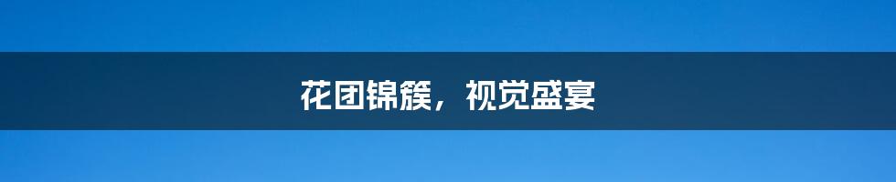 花团锦簇,视觉盛宴