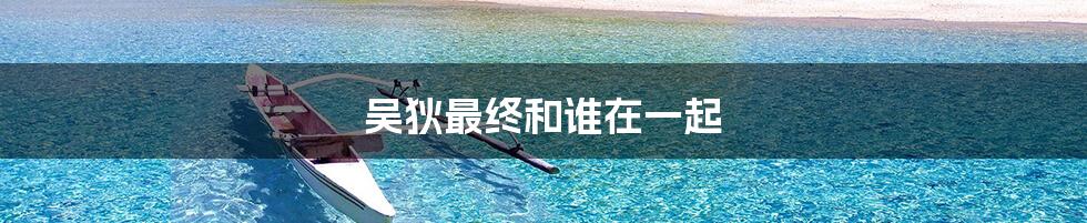 吴狄最终和谁在一起