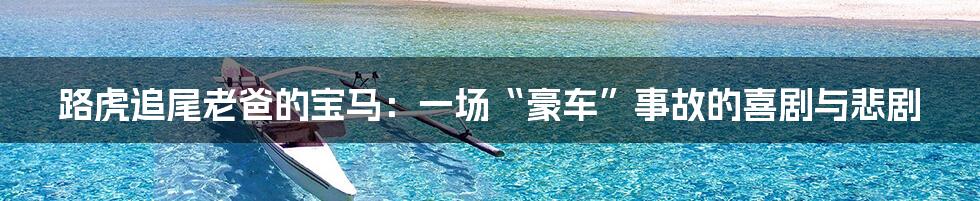 路虎追尾老爸的宝马:一场“豪车”事故的喜剧与悲剧