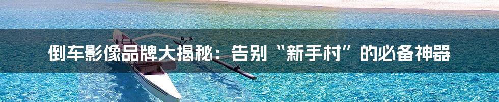 倒车影像品牌大揭秘:告别“新手村”的必备神器