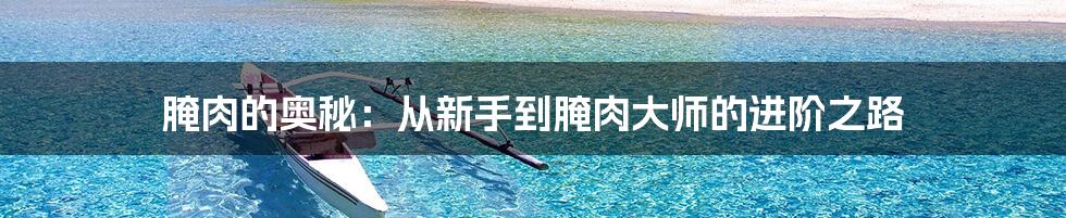 腌肉的奥秘:从新手到腌肉大师的进阶之路