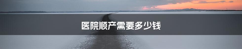 医院顺产需要多少钱