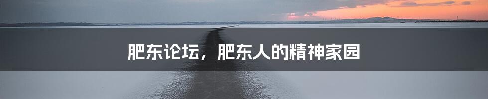 肥东论坛,肥东人的精神家园
