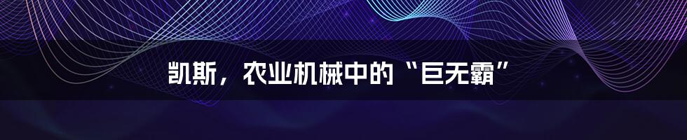 凯斯,农业机械中的“巨无霸”