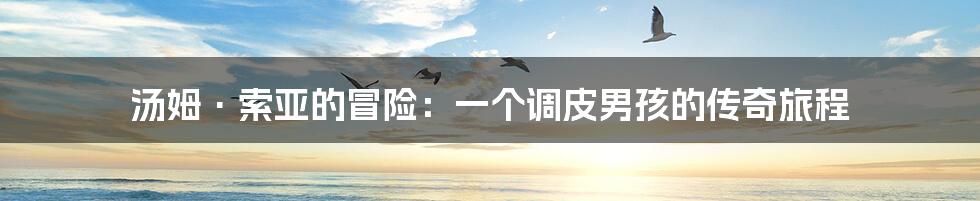 汤姆·索亚的冒险:一个调皮男孩的传奇旅程