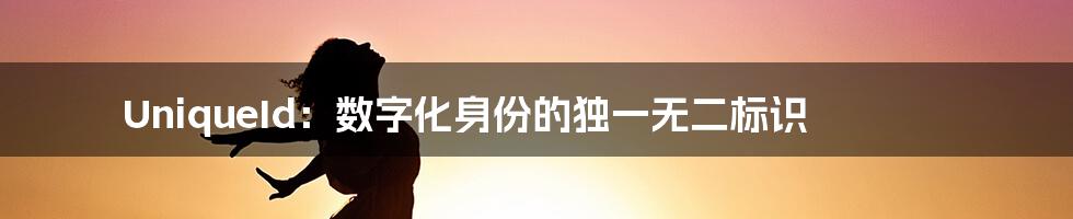 UniqueId:数字化身份的独一无二标识