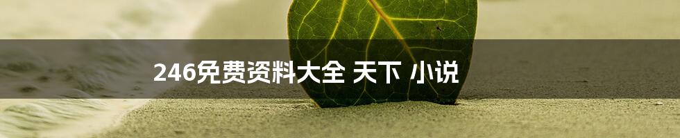 246免费资料大全 天下 小说
