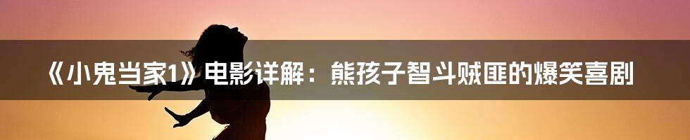 《小鬼当家1》电影详解:熊孩子智斗贼匪的爆笑喜剧