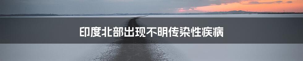 印度北部出现不明传染性疾病