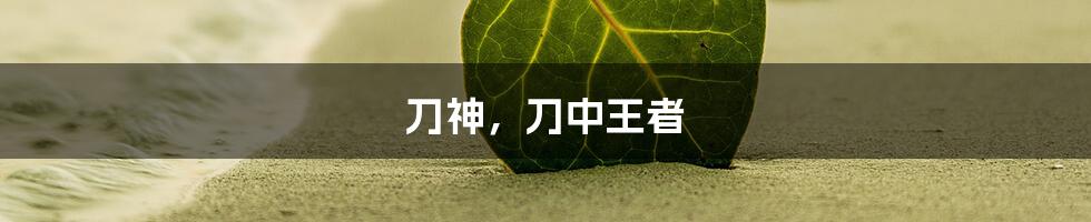 刀神，刀中王者
