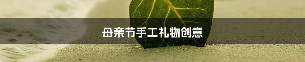 母亲节手工礼物创意