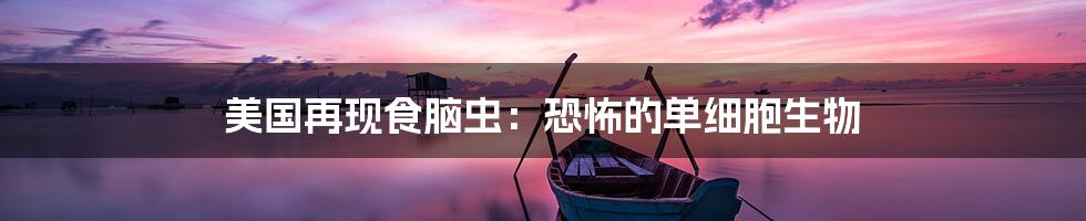 美国再现食脑虫:恐怖的单细胞生物