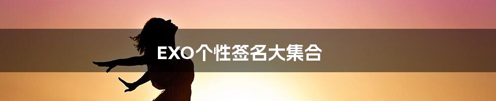 EXO个性签名大集合
