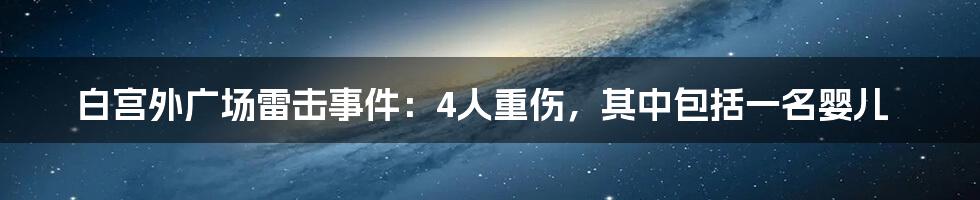 白宫外广场雷击事件:4人重伤,其中包括一名婴儿