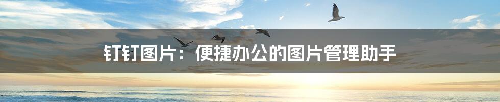 钉钉图片:便捷办公的图片管理助手