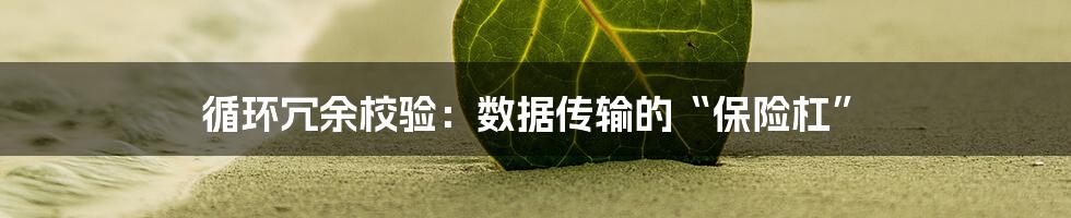 循环冗余校验:数据传输的“保险杠”