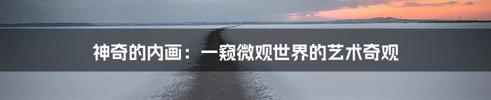 神奇的内画:一窥微观世界的艺术奇观