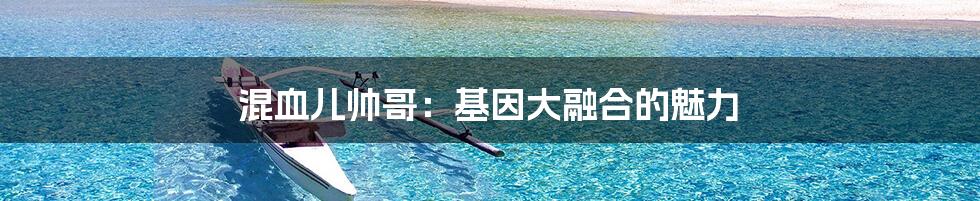 混血儿帅哥:基因大融合的魅力