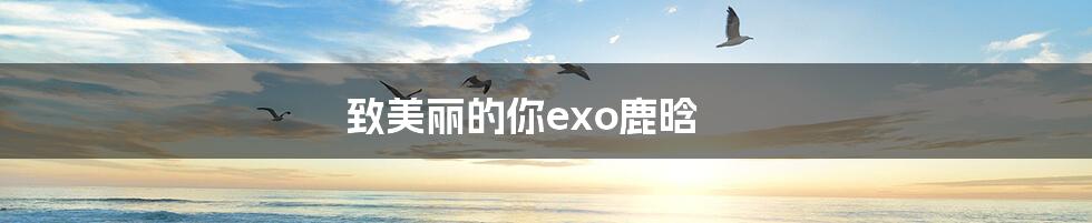 致美丽的你exo鹿晗