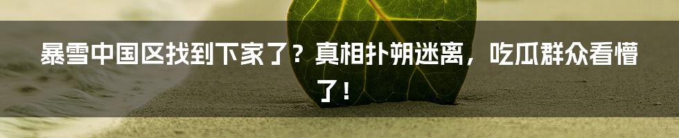 暴雪中国区找到下家了?真相扑朔迷离,吃瓜群众看懵了!