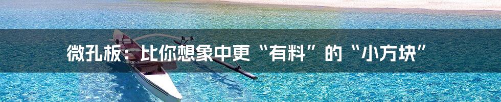 微孔板:比你想象中更“有料”的“小方块”