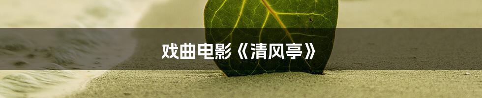 戏曲电影《清风亭》