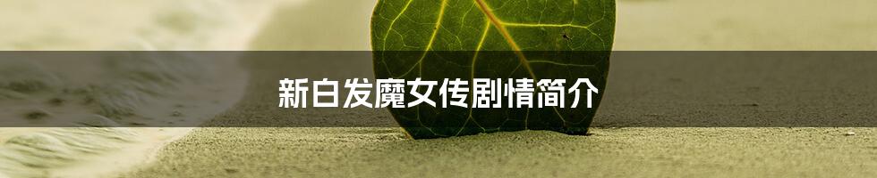 新白发魔女传剧情简介