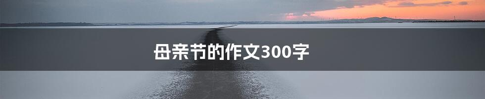 母亲节的作文300字