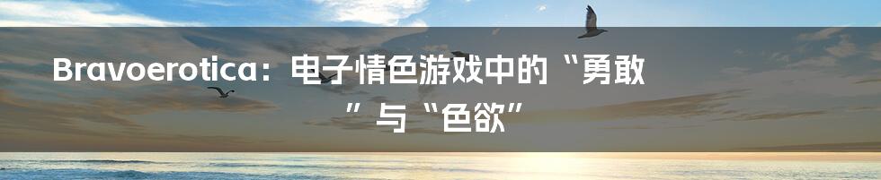 Bravoerotica:电子情色游戏中的“勇敢”与“色欲”