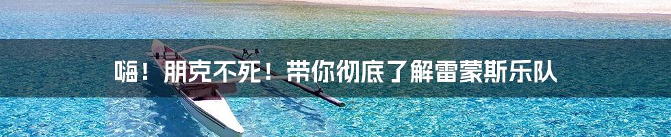 嗨!朋克不死!带你彻底了解雷蒙斯乐队