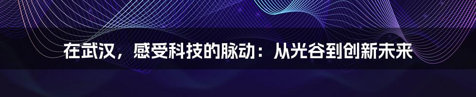 在武汉,感受科技的脉动:从光谷到创新未来
