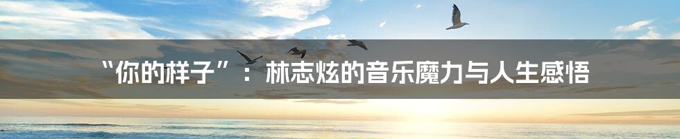 “你的样子”:林志炫的音乐魔力与人生感悟