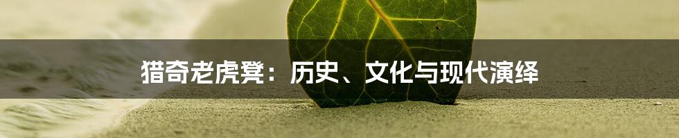 猎奇老虎凳：历史、文化与现代演绎