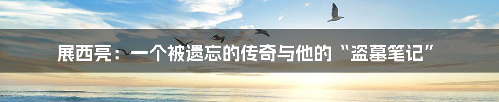 展西亮:一个被遗忘的传奇与他的“盗墓笔记”