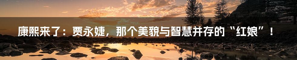 康熙来了：贾永婕，那个美貌与智慧并存的“红娘”！