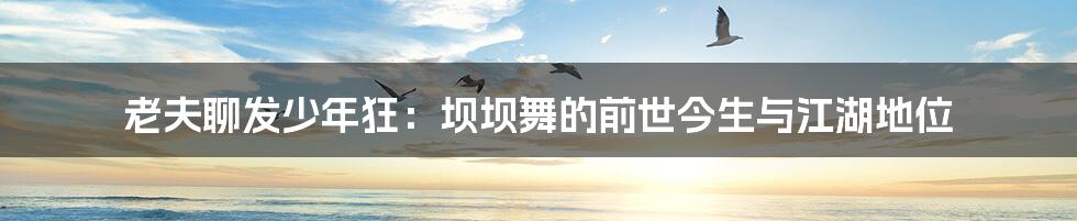 老夫聊发少年狂:坝坝舞的前世今生与江湖地位