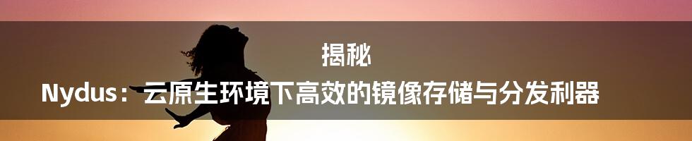 揭秘 Nydus:云原生环境下高效的镜像存储与分发利器